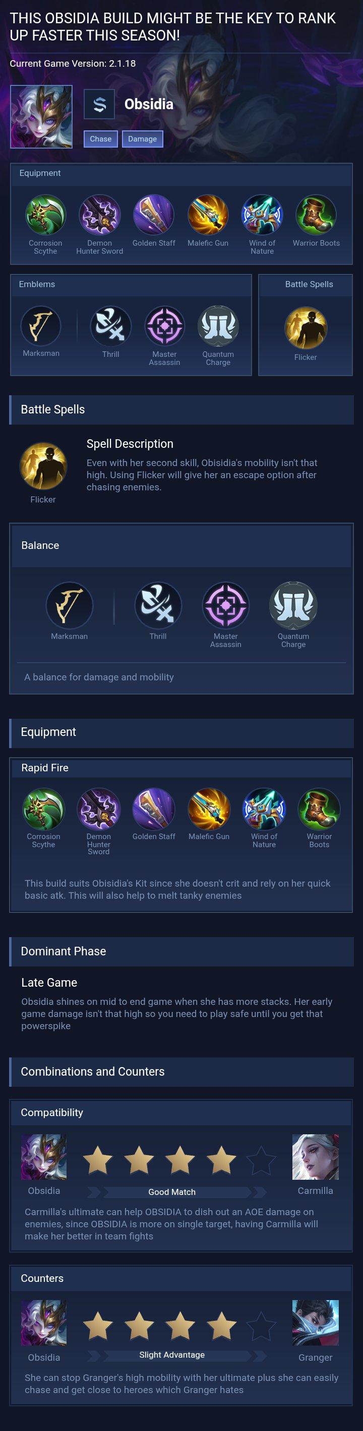 THIS OBSIDIA BUILD MIGHT BE THE KEY TO RANK UP FASTER THIS SEASON!
