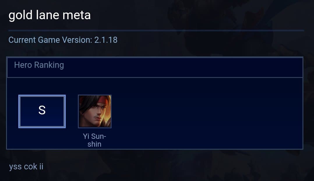 gold lane meta