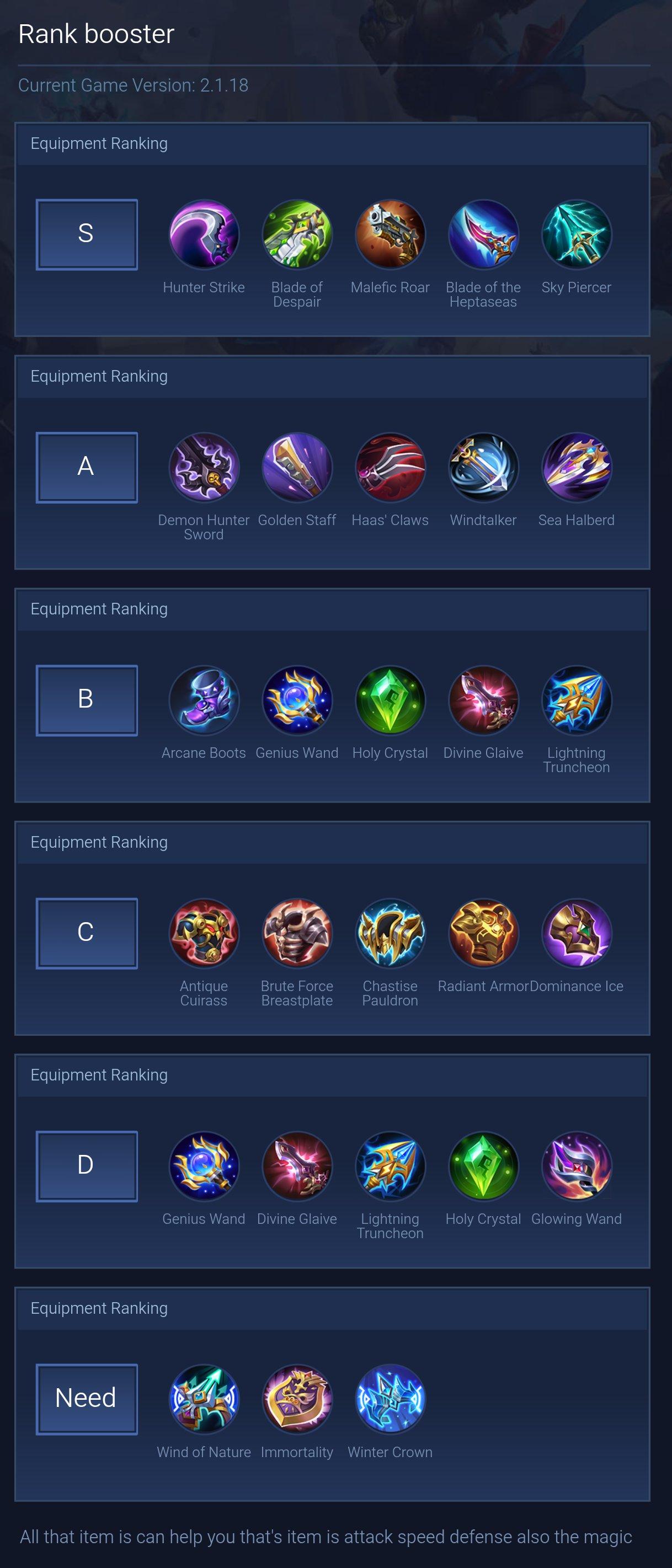 Rank booster
