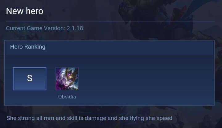 New hero