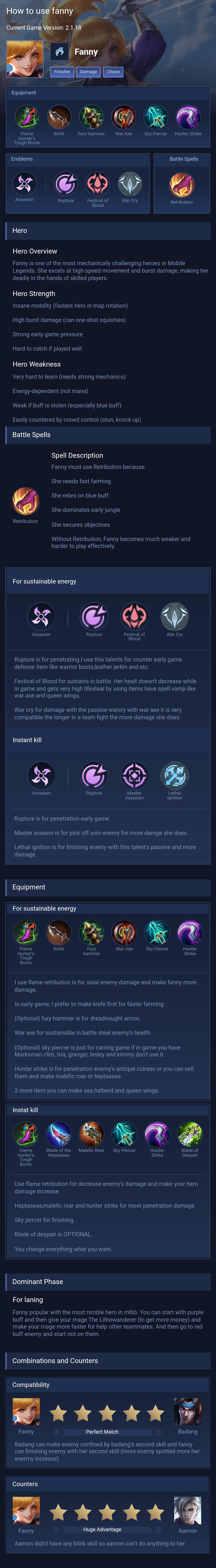 How to use fanny