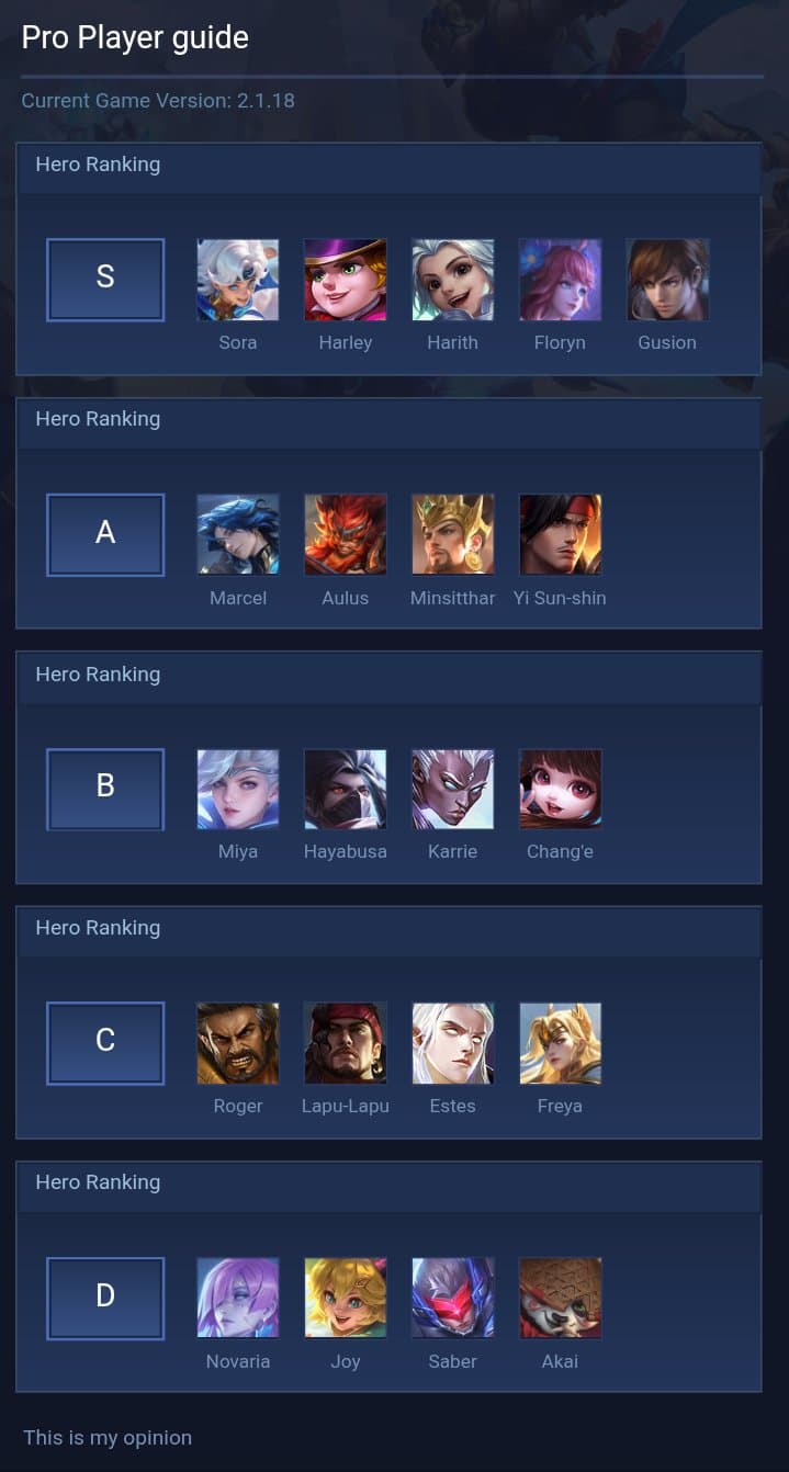 Pro Player guide