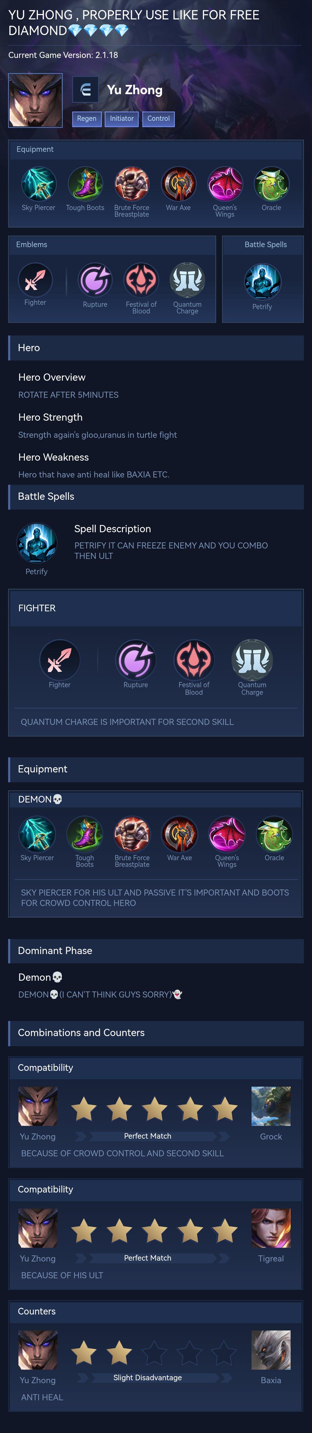 YU ZHONG , PROPERLY USE LIKE FOR FREE DIAMOND💎💎💎💎