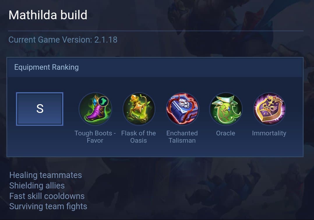 Mathilda build