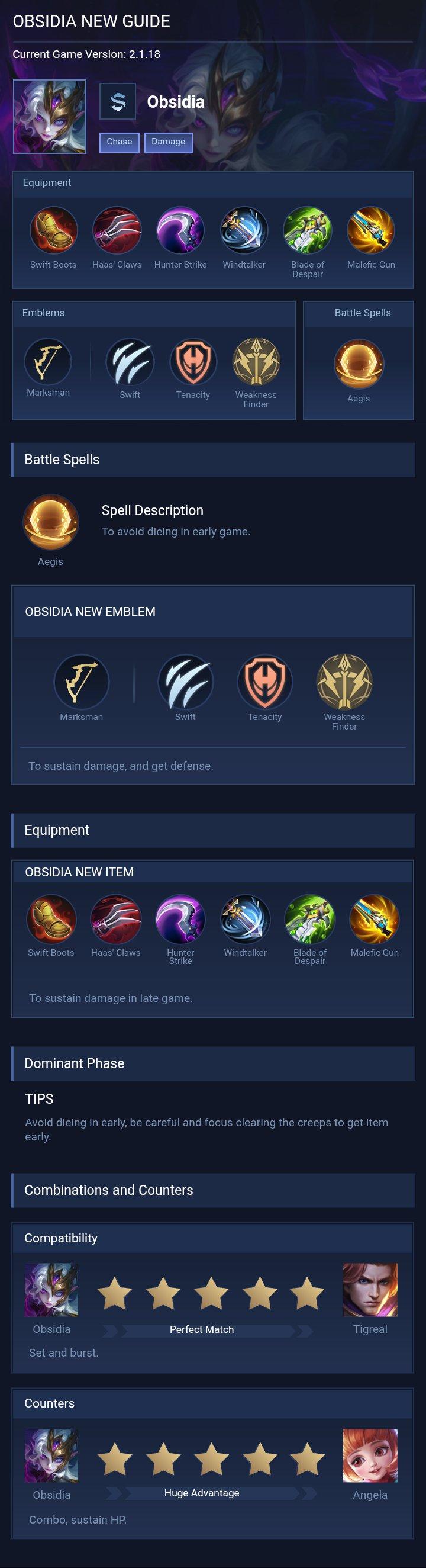 OBSIDIA NEW GUIDE