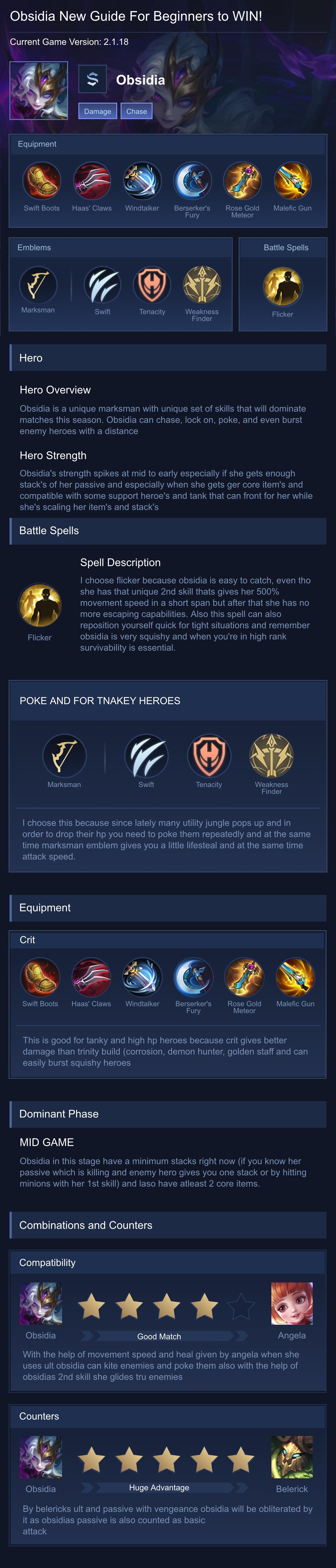 Obsidia New Guide For Beginners to WIN!