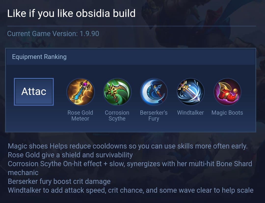 Like if you like obsidia build