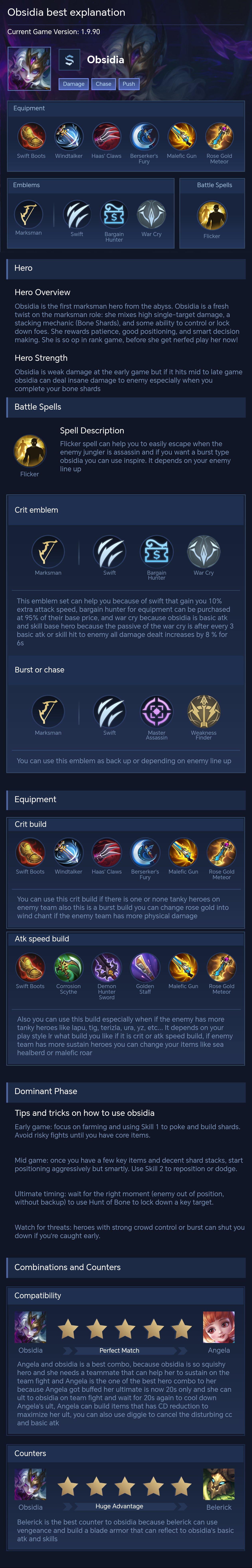 Obsidia best explanation