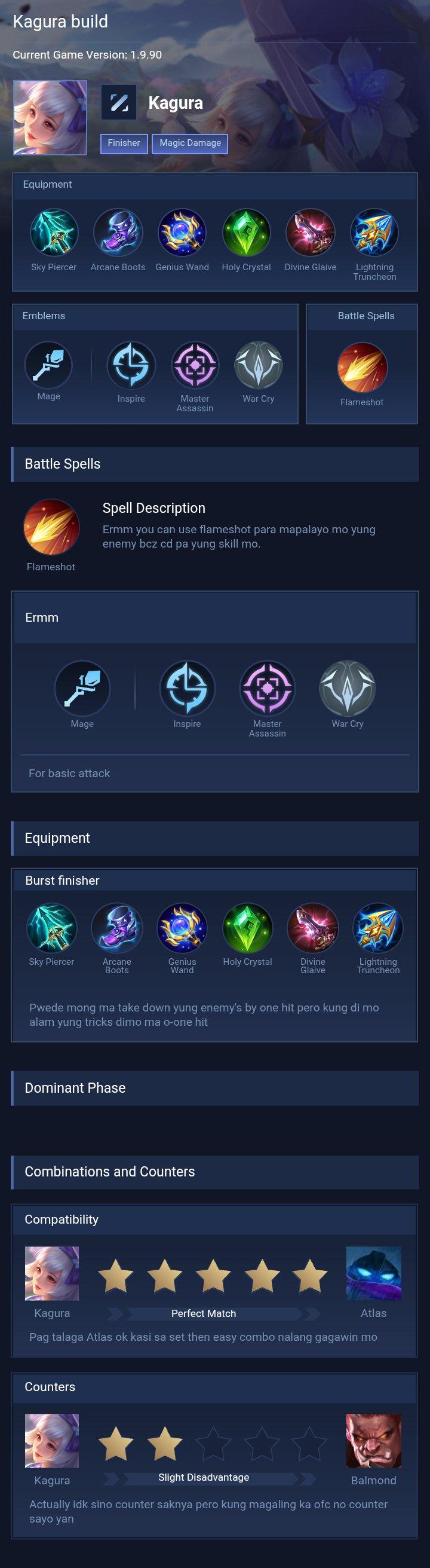 Kagura build
