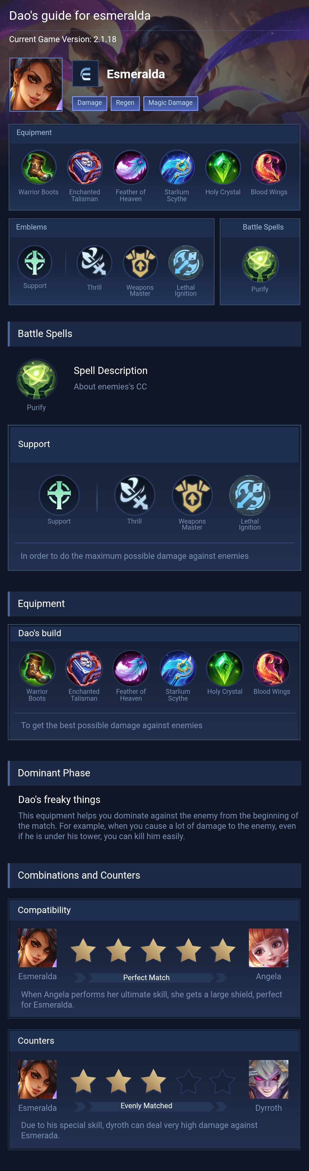 Dao's guide for esmeralda
