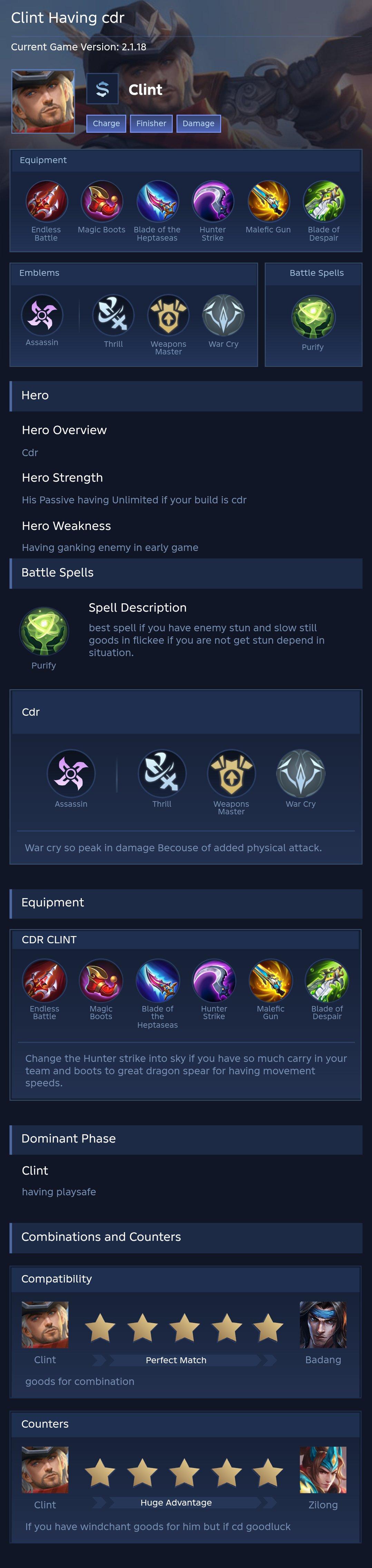 Clint Having cdr