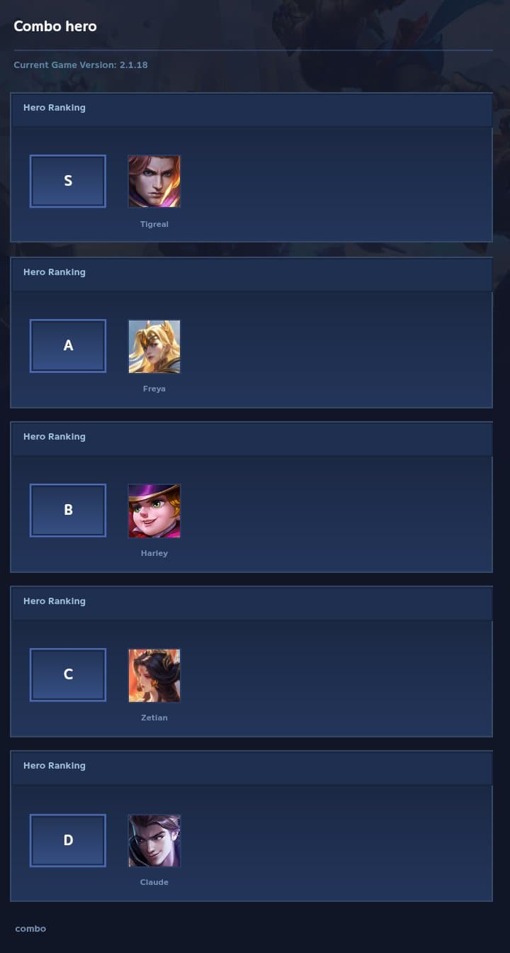 Combo hero