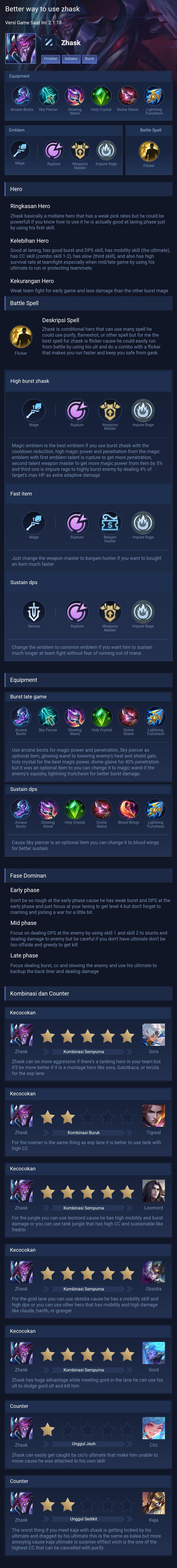 Better way to use zhask