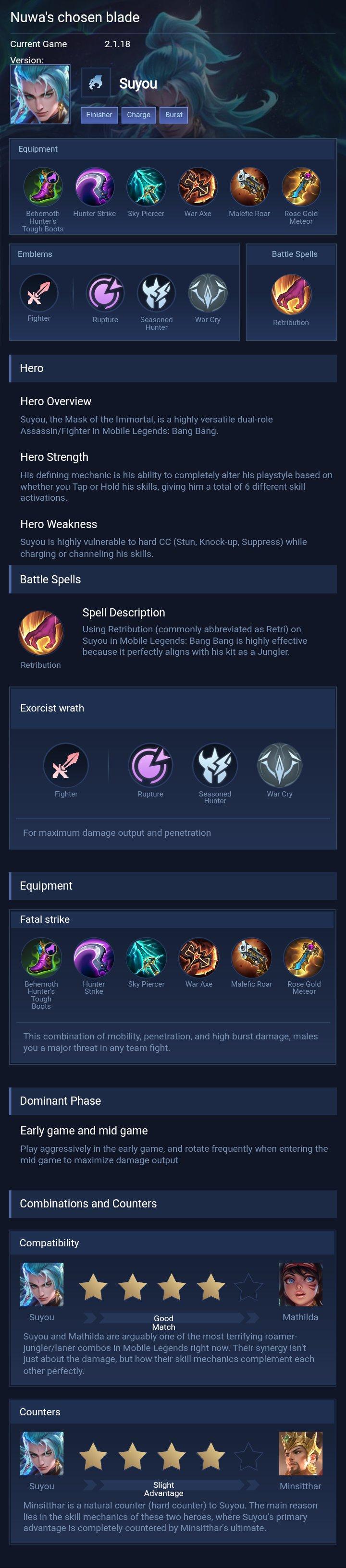 Nuwa's chosen blade