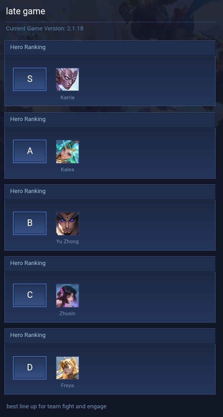 late game