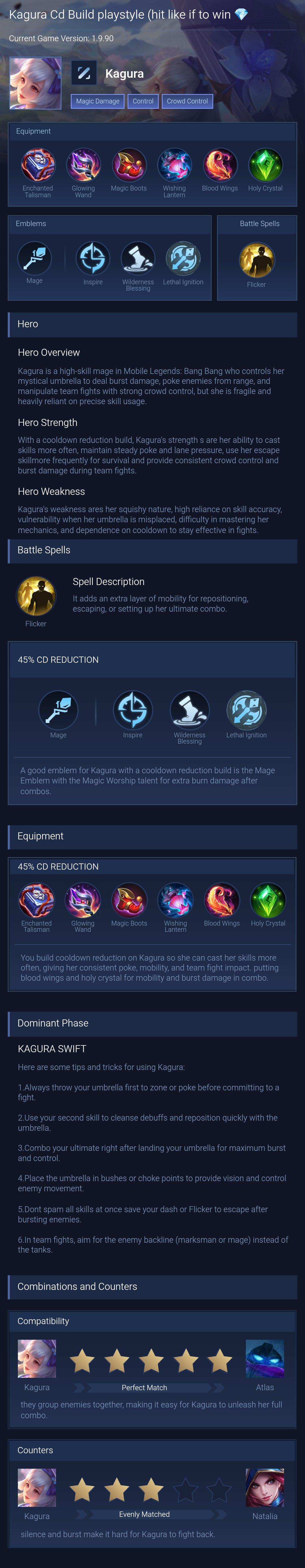 Kagura Cd Build playstyle (hit like if to win 💎