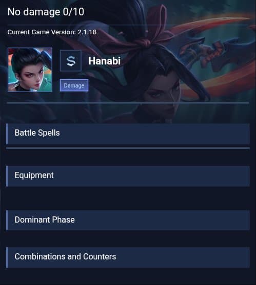 No damage 0/10