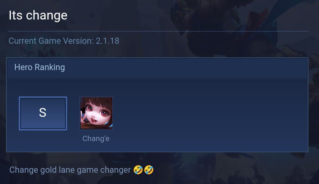 Its change