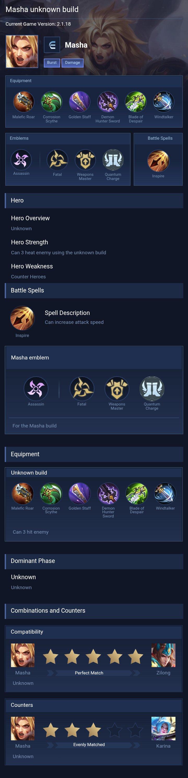 Masha unknown build