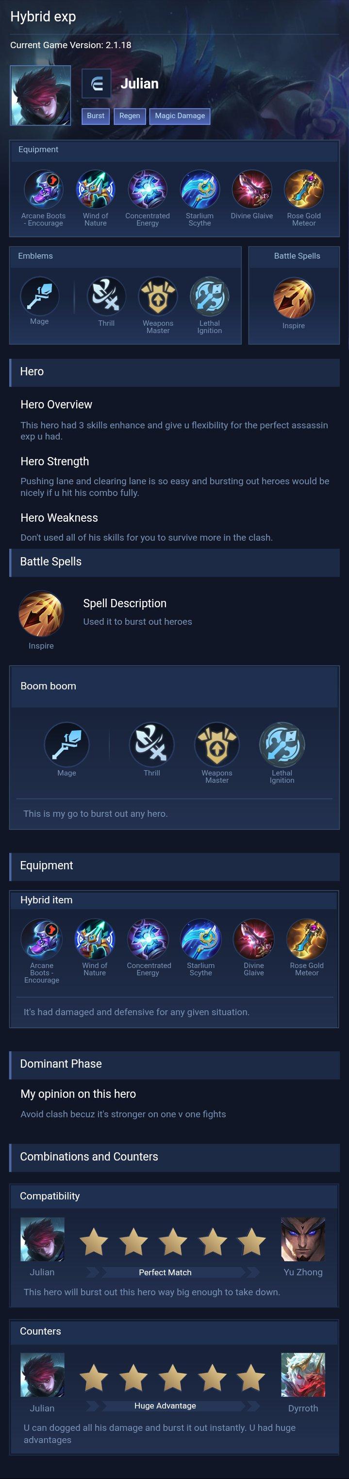Hybrid exp
