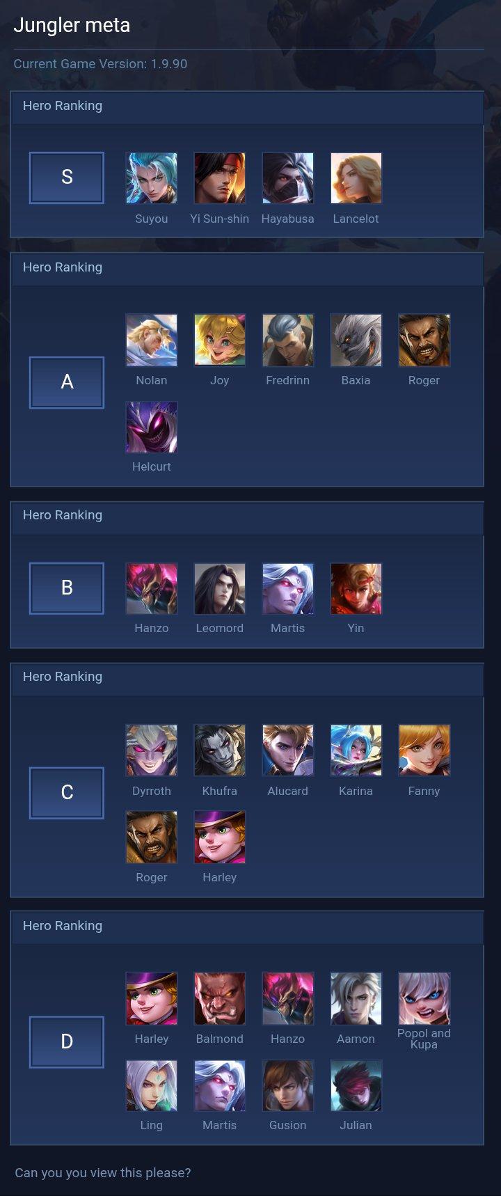 Jungler meta