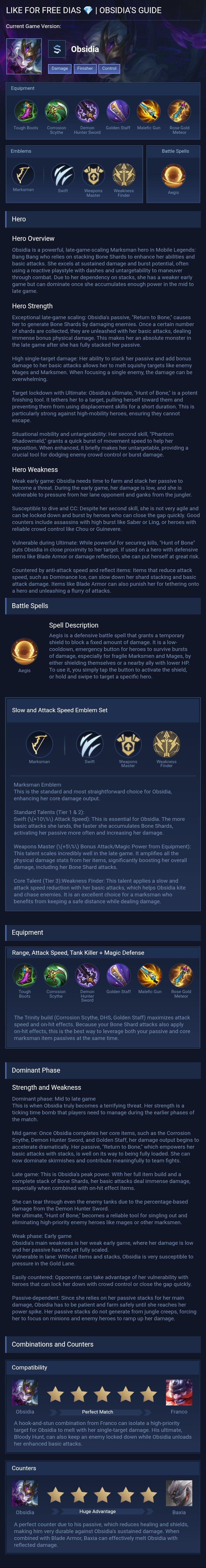 LIKE FOR FREE DIAS 💎 | OBSIDIA'S GUIDE