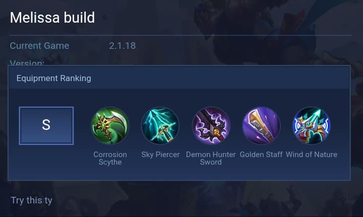 Melissa build